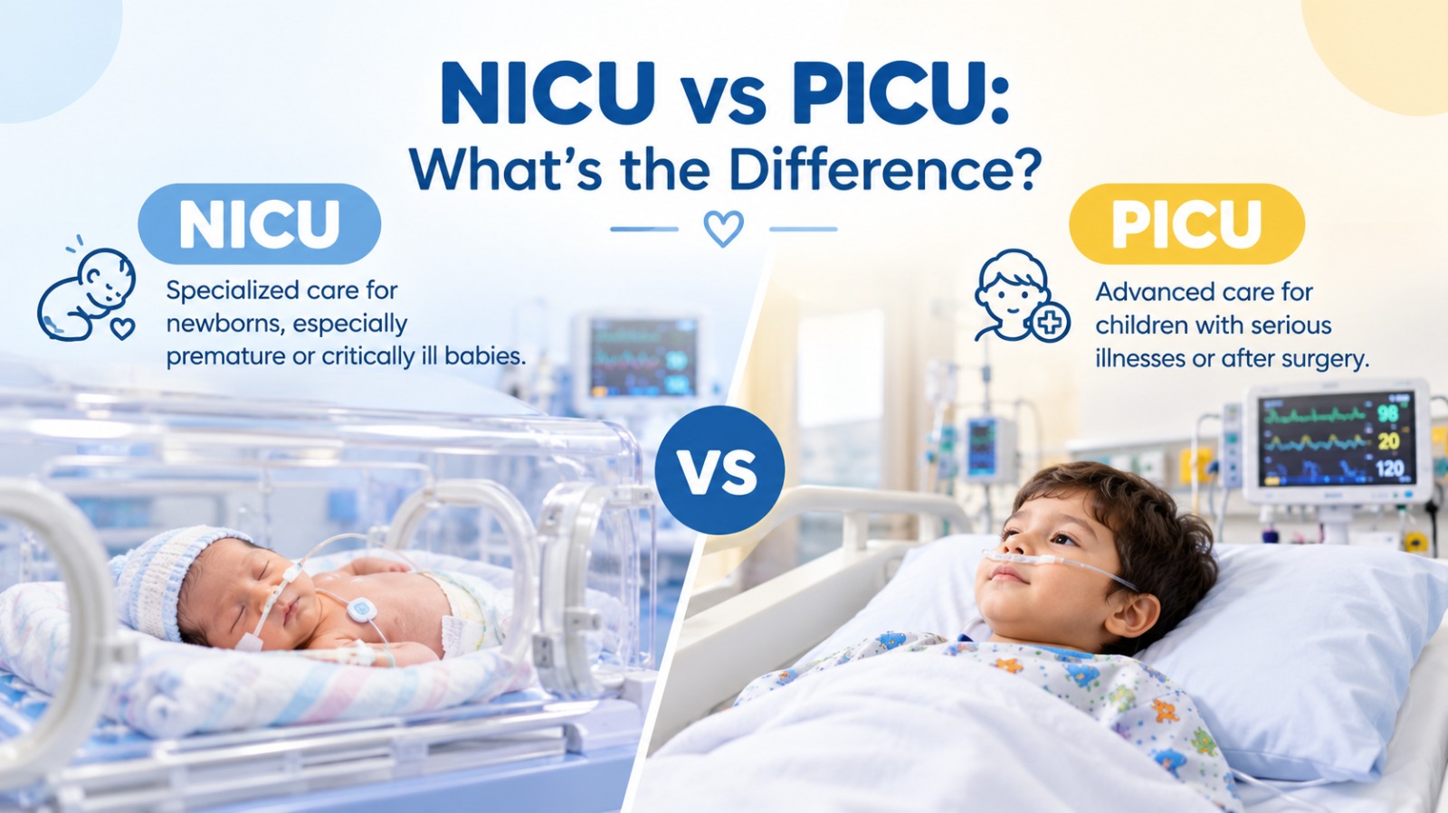 NICU VS PICU - Petals Children Hospital Raipur